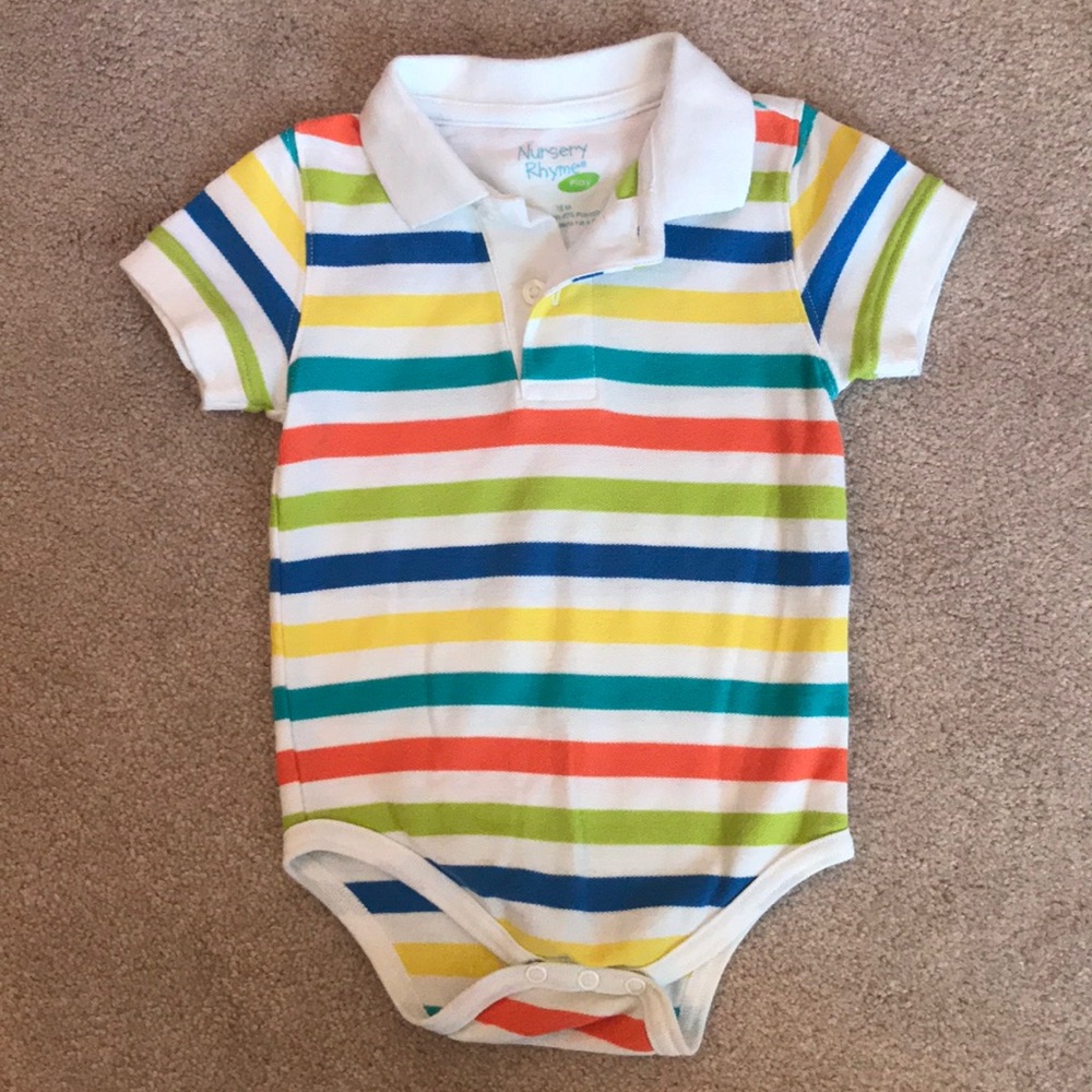 Polo style baby boy onesie